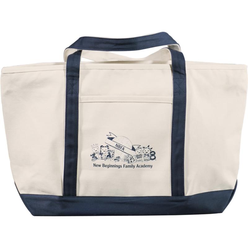 Premium Heavy Weight Cotton Zippered Boat Tote
