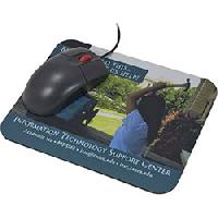 Antimicrobial Mouse Pad - The antimicrobial preservative incorporated into the surface of this mouse pad suppresses the growth of bacteria, fungi and house dust mites to keep your desk area cleaner. The protected polyester material withstands daily wear and tear while displaying brand messages in vivid 4-color process imprint.