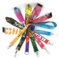 3/4 inch Dye Sublimation Lanyards - <p> * Top Quality durable fabric, easily washable and dried<br/>  * Digital Printed with full bleed<br/>  *Full Color Imprint with step and repeat<br/>  *Free PMS color match<br/>  *See attachment options below, and note your selection in the "Special Instructions" field
