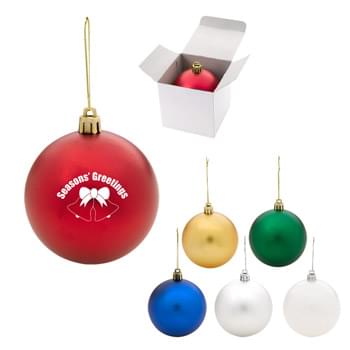 Round Ornament - Made Of Polypropylene | Shatter-Resistant | Includes String For Hanging | Great For Holiday Giveaways