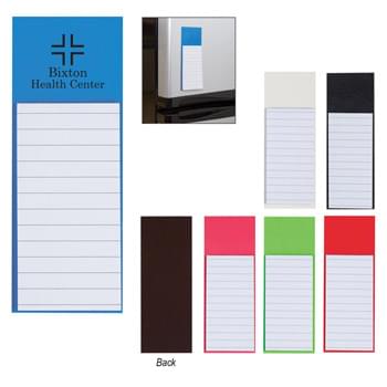 Magnetic Note Pad - Stick To Fridge Or Filing Cabinet | Magnet On Back Side | 30 Lined Pages