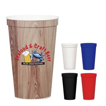 22 Oz. Full Color Stadium Cup - BPA Free | Meets FDA Requirements | Hand Wash Recommended | EQP Pricing Does Not Apply to This Item