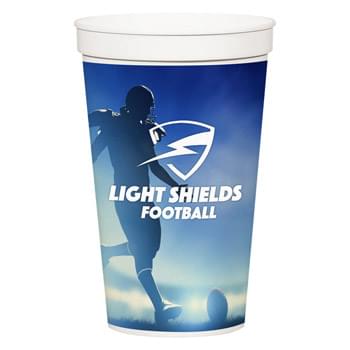32 Oz. Full Color Stadium Cup - BPA Free | Meets FDA Requirements | Hand Wash Recommended | EQP Pricing Does Not Apply to This Item