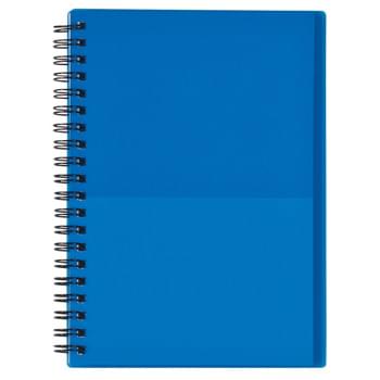 5" x 7" Two-Tone Spiral Notebook - 70 Page Lined Notebook | First Page Printed With Top Half Colored