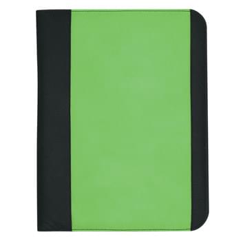 Non-Woven Large Padfolio - Made Of 80 Gram Non-Woven, Coated Water-Resistant Polypropylene | 30 Page Lined 8 Â½" x 11" Writing Pad | Elastic Pen Loop And ID Holder
