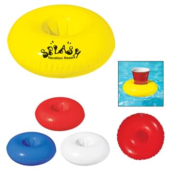 Inflatable Beverage Float - Great For The Pool  |  Holds Standard Size Cups, Cans Or Bottles
