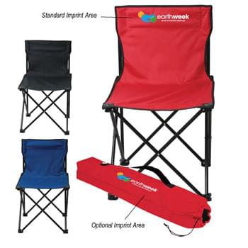 Price Buster Folding Chair With Carrying Bag - Made Of 600D Nylon | 210D Nylon Carrying Bag With Shoulder Strap And Drawstring Closure | Steel Tubular Frame - Weight Limit 250 lbs.