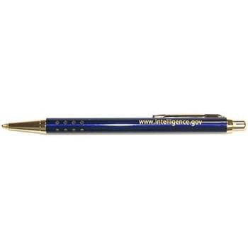 Junior - The Junior is a quality brass retractable ballpoint pen with a stylish European look. The unique 24 hole grip exposes the Gold/Silver accents underneath. This ballpoint pen features our high quality jumbo steel black ink cartridge. 