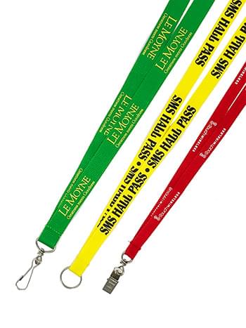 1/2 inch Polyester Lanyard - <p>
	* Top Quality durable fabric, easily washable and dried<br />
	*One Color Front Imprint with step and repeat<br />
	*Free PMS color match for Screen Print<br />
	*See attachment options below, and note your selection in the "Special Instructions" field