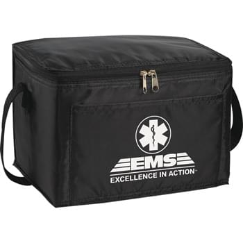 The Spectrum Budget Cooler Bag - PEVA insulation. Zippered main compartment. Open front pocket. 21" handle.