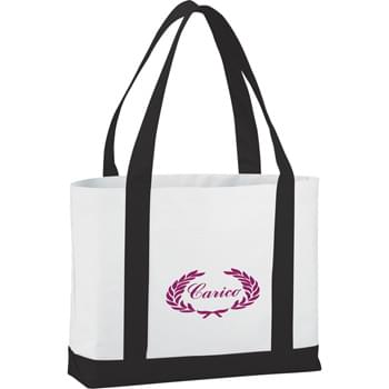 The Large Boat Tote Bag - Large open main compartment with double 23" handles. Front open pocket.
