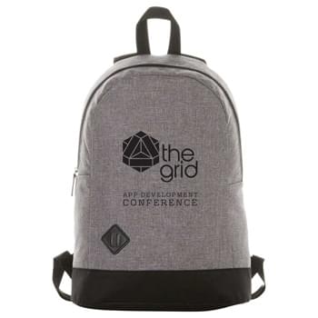 Graphite Dome 15" Computer Backpack - Zippered main compartment with 15" laptop sleeve. Lash tab accent on front. Padded shoulder straps and grab handle.