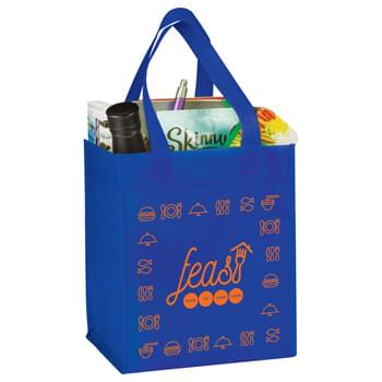Basic Grocery Tote - Large open main compartment. Reusable and great alternative to plastic bags.