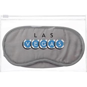 E-Z Comfort Set - Zip-top resealable pouch. Includes polyester eye mask and 2 foam earplugs.