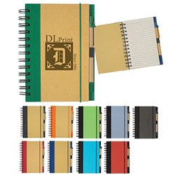 Eco-Inspired 5" X 7" Spiral Notebook & Pen