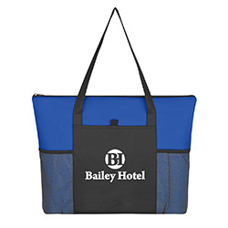 Non-Woven Voyager Zippered Tote Bag