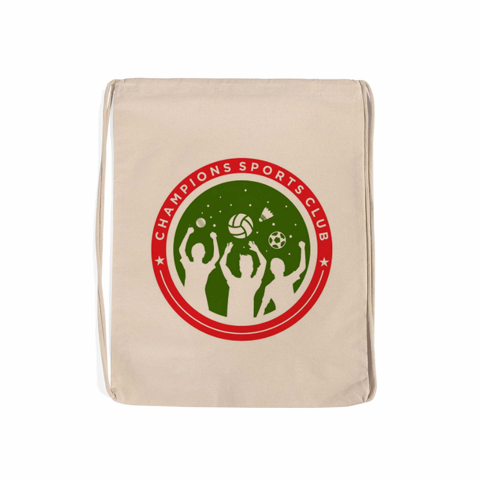 Canvas Drawstring Backpack