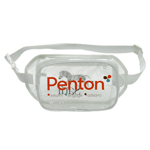 Two Zippered Clear Fanny Pack