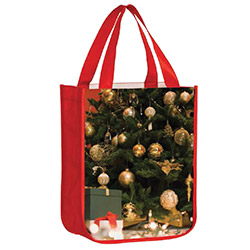 OPP Laminated Non-Woven Sublimated Rounded Bottom Tote Bag