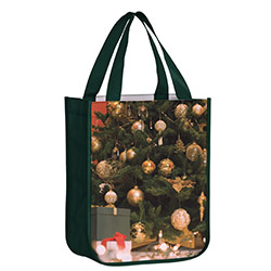 OPP Laminated Non-Woven Sublimated Rounded Bottom Tote Bag