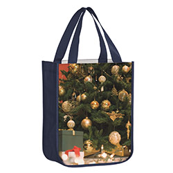 OPP Laminated Non-Woven Sublimated Rounded Bottom Tote Bag