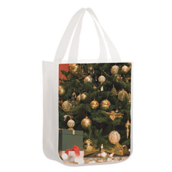 OPP Laminated Non-Woven Sublimated Rounded Bottom Tote Bag