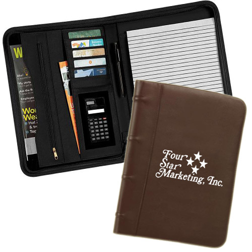 Zippered Calculator Padfolio