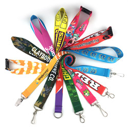 3/4 inch Dye Sublimation Lanyards