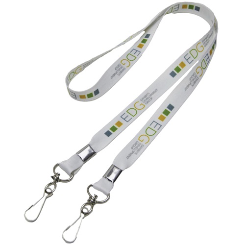 1/2 inch Double Ended Dye Sublimation Lanyards