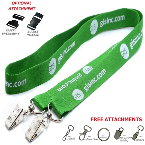 1 inch Double Ended Polyester Lanyards