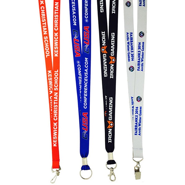 3/4 inch Polyester Full Color Lanyards