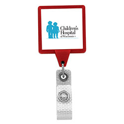 Anti-Microbial Jumbo Square Badge Reel