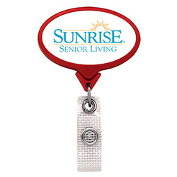 Anti-Microbial Jumbo Oval Badge Reel