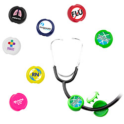 Anti-Microbial Saucer Stethoscope ID Tag