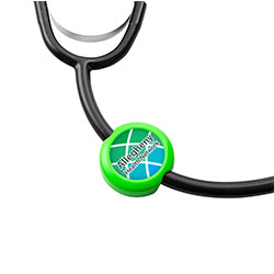 Anti-Microbial Saucer Stethoscope ID Tag