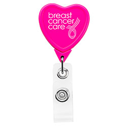 Hot Pink Heart Badge Reel
