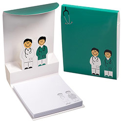 Doctor and Nurse 3-D Sticky Notes Pad