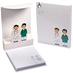 Doctor and Nurse 3-D Sticky Notes Pad