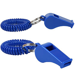 Whistle Key Chain With Coil