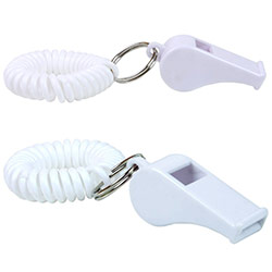 Whistle Key Chain With Coil