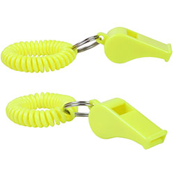 Whistle Key Chain With Coil