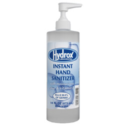 16 Oz. Pump Hand Sanitizer w/ Aloe & Vitamin E - USA Made