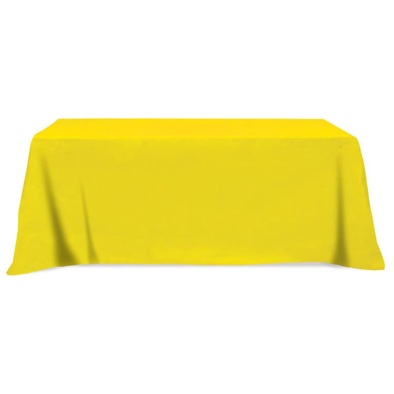 Flat Poly/Cotton 4-sided Table Cover - fits 8' standard table