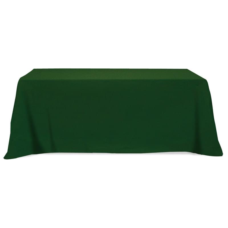 Flat Poly/Cotton 4-sided Table Cover - fits 8' standard table