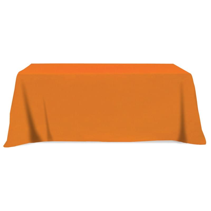 Flat Poly/Cotton 4-sided Table Cover - fits 8' standard table