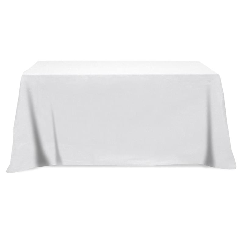 Flat Poly/Cotton 3-sided Table Cover - fits 8' standard table