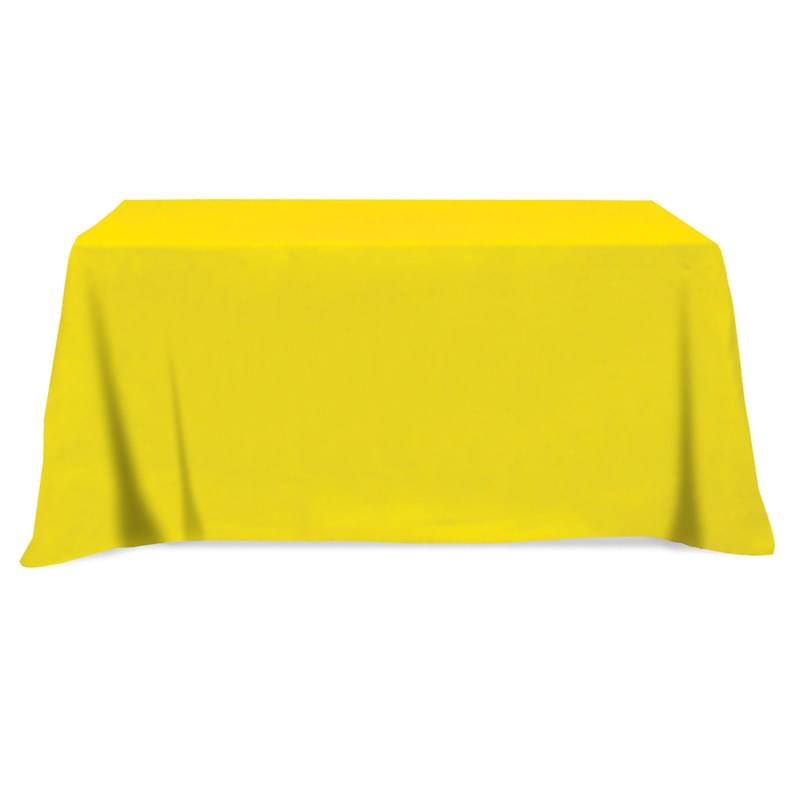 Flat Poly/Cotton 3-sided Table Cover - fits 8' standard table