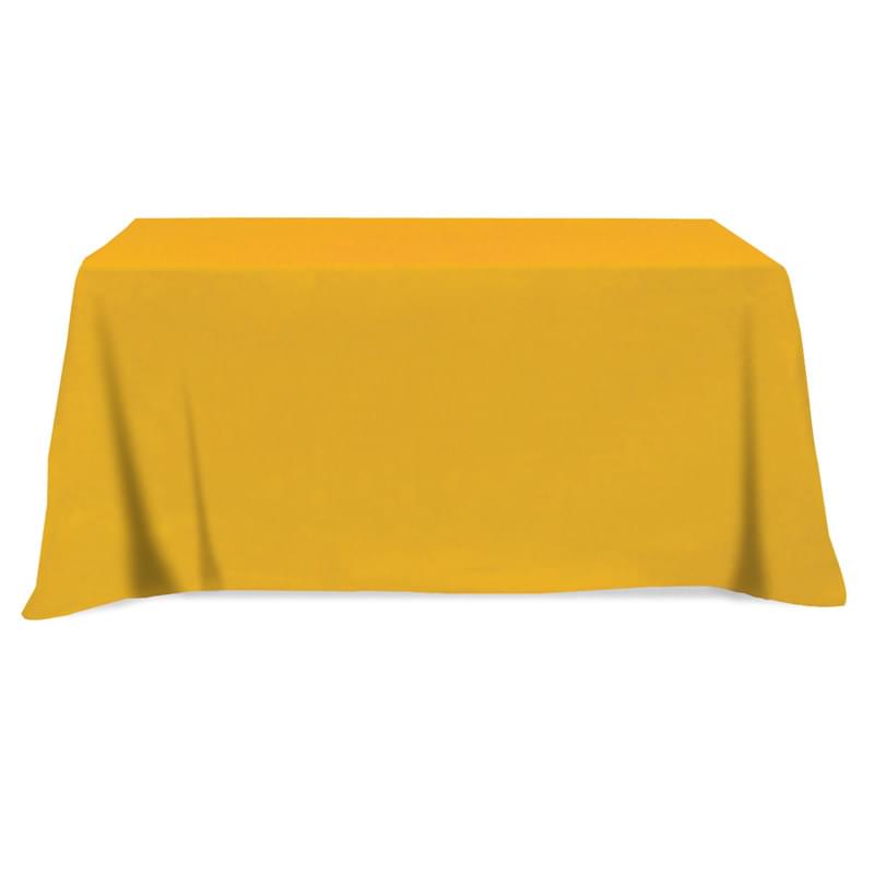 Flat Poly/Cotton 3-sided Table Cover - fits 8' standard table