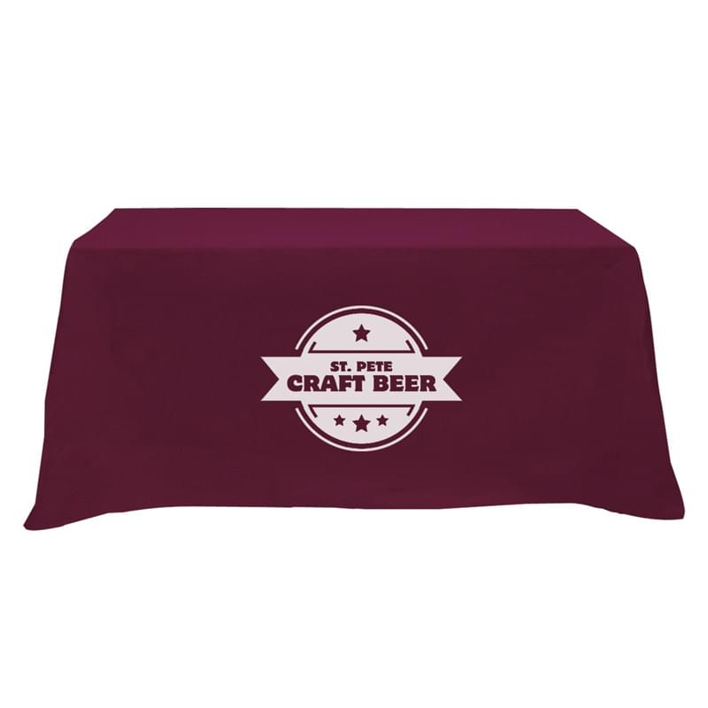 Flat 3-sided Table Cover - fits 6' standard table