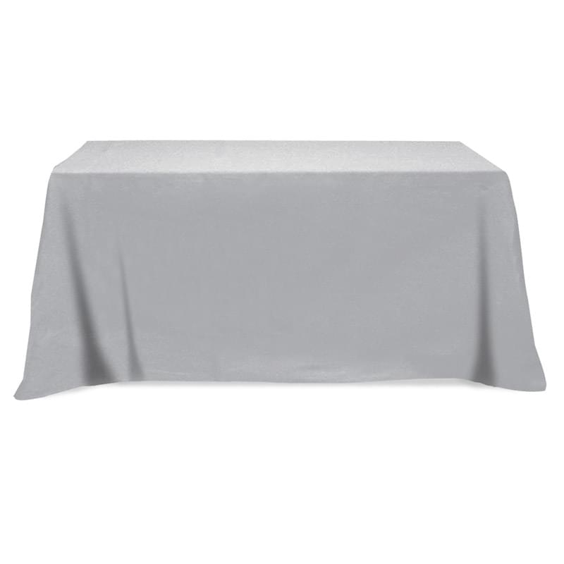 Flat Poly/Cotton 3-sided Table Cover - fits 8' standard table